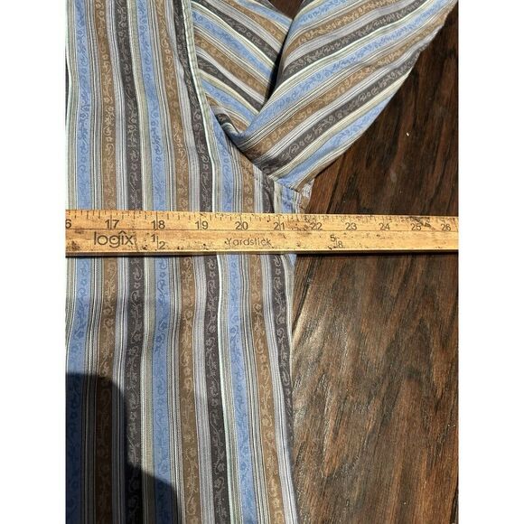 Robert Graham Mens Medium Long Sleeve Button Up Shirt Blue Flip Cuff - Picture 3 of 6